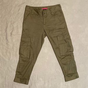 Alice + Olivia military style cuffed capris